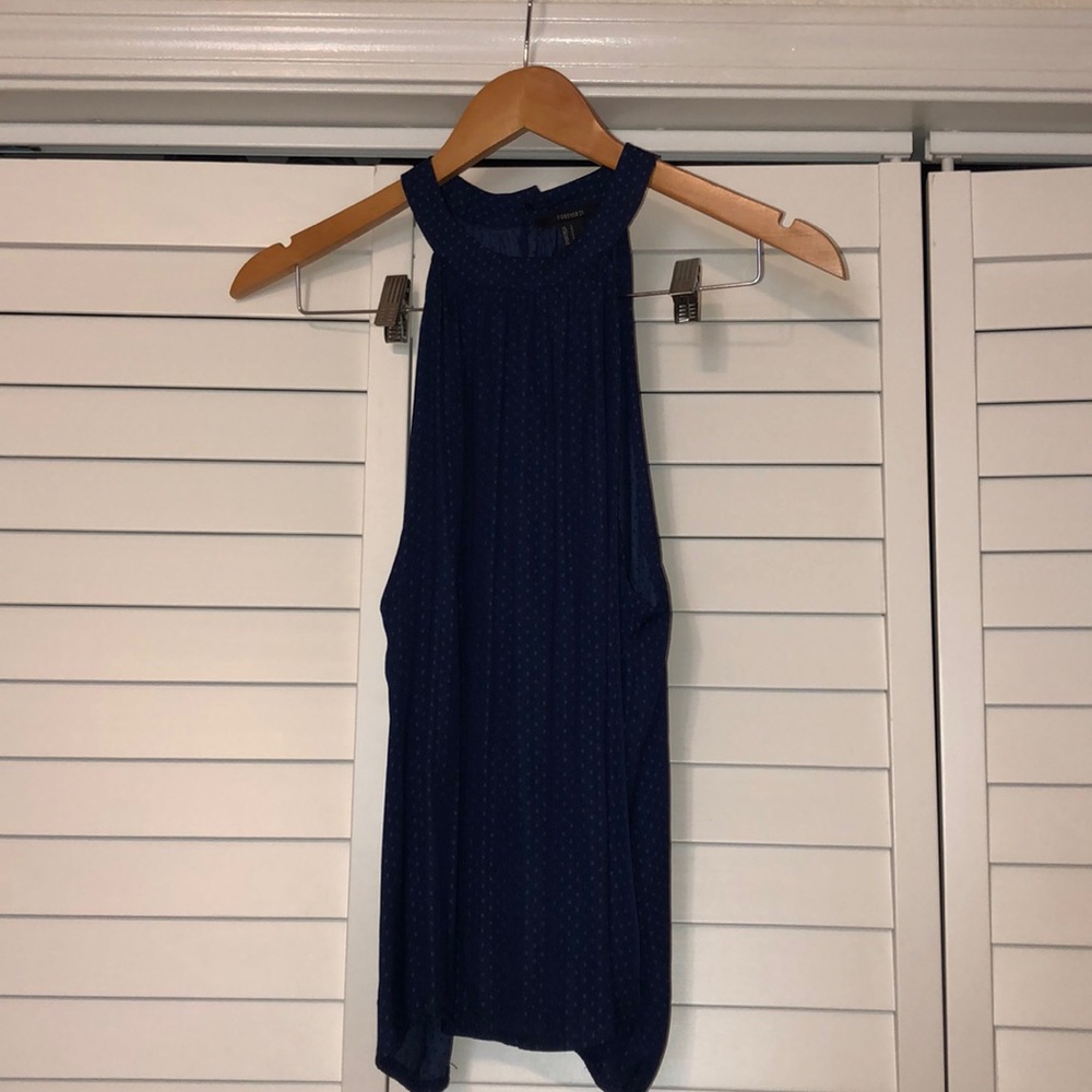 Blue Sleeveless top